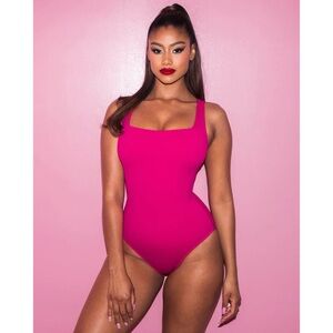 Women's Pink One-Piece Swimsuit